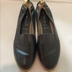 Ron White Nell Black Leather Slip-On Shoes size 40